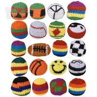 2" Knitted Kickball Mix 48/Pk