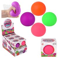 Marshmallow Neon Squishy Ball 2.5" 12ct