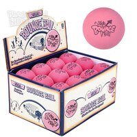 2.5" Rubber Pink High Bounce Ball