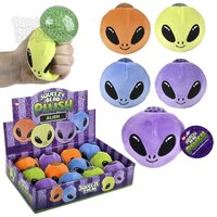 3" Alien Squeezy Bead Plush Ball