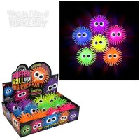 4" Light-Up Puffer Ball With Eyes 12ct