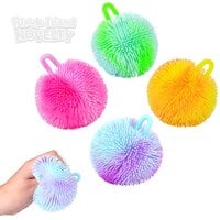 2.75" Two Tone Puffer Ball 12/Disp