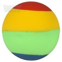 1" 27mm Rainbow Stripe Hi Bounce Ball
