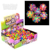 4" Light-Up Rainbow Spiky Ball