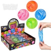 2.4" Marble Squeezy Sugar Ball 12ct