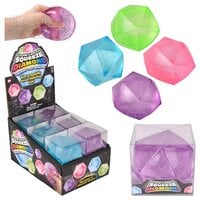 2.25" Glow In Dark Sugar Polyhedron Ball 12ct
