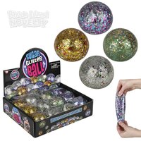2.4" Sequin Squeezy Sugar Ball 12ct