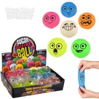 2.4" Squeezy Silly Faces Sugar Ball