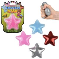 Squish Sticky Glitter Star 3"