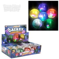2.5" Light-Up Galaxy Squeeze Ball