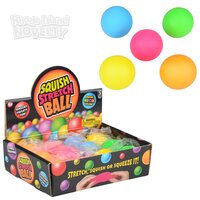 Squish And Stretch Mini Gummi Ball 1.75" 12 Pcs/Display Box