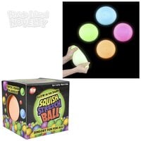 4" Squish And Stretch Glow In The Dark Gummi Ball