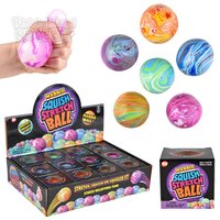 2.33" Squish And Stretch Marbleized Yummy Ball