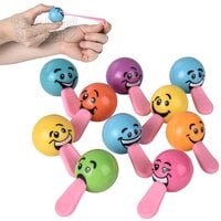 1.25" Stretch Tongue Silly Face Ball (50pc/Un)