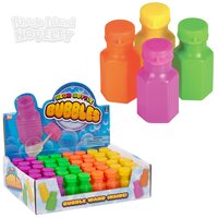 Mini Neon Bubble Bottle 0.3oz 1.75"