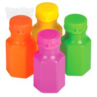Mini Neon Bubble Bottle 0.3oz 1.75"