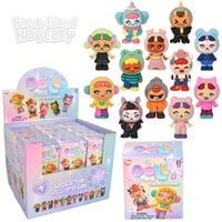 Blind Box Doll Collection Flocked Figures 2.5"