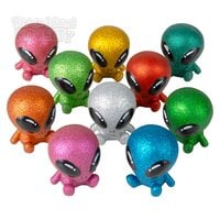 2.5" Rubber Glitter Galactic Alien