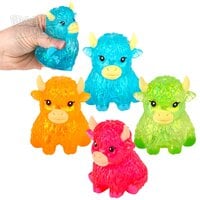 3" Glitter Sugar Highland Cow