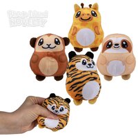 2.75" Sugar Squeeze Plush Zoo Assortment 12ct