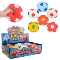 4.25" Squish Mega Marshmallow Soccer Ball 6ct