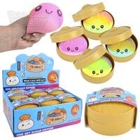 3" Squish Stretch Neon Rainbow Surprise Dumpling