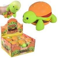 4" Squish And Stretch Turtle Burger 12ct