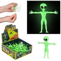 2.25" Glow In Dark Stretchy Alien 48ct