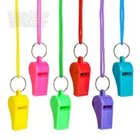 2" Neon Whistle Necklace