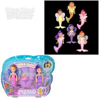 5.5" Glow In Dark Mermaid Set