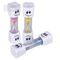 3.5" Smiley Tooth Timer (48pc/Un)