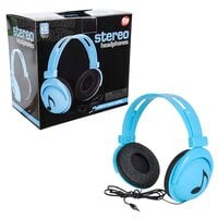 7.5" Neon Blue Stereo Headphones