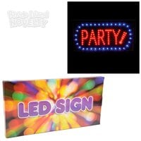 Light-Up "party" Sign 10"x19"