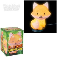 8" Sparkle Fox Lamp