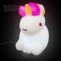 7.5" Kawaii Sitting Unicorn Sparkle Lamp