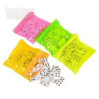 Mini Dominoes With Neon Pouch