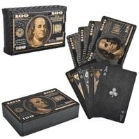 Black Foil $100 Bill Playing Cards