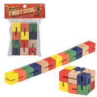 6" Wooden Twist Cube