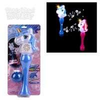 14.5" Light-Up Neon Unicorn Bubble Wand