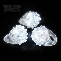 White Light-Up Bumpy Ring