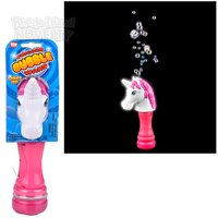 8" Unicorn Light-Up Bubble Wand