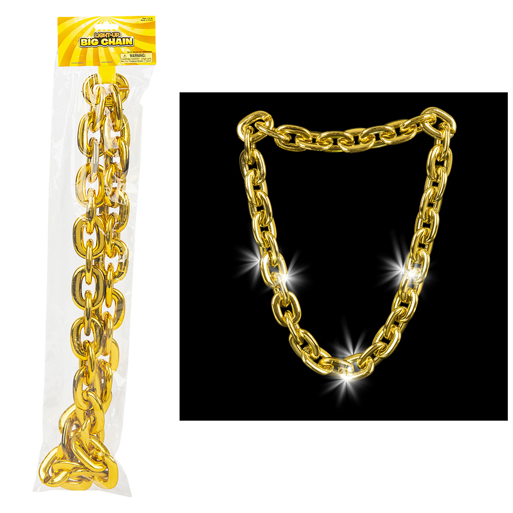 Hip Hop Gold Necklace - Rapper Dollar Sign Medallion Gangster Golden Chain  Costume Bling Jewelry | Oriental Trading