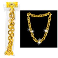 38" Light-Up Big Chain Gold Necklace