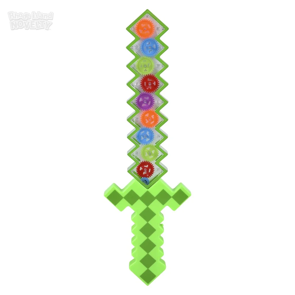 18 Light Up Gear Pixel Sword