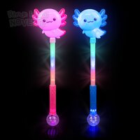 21" Light-Up Axolotl Magic Ball Wand