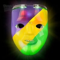 8" Light-Up Mardi Gras Double Mask