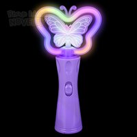 9" Neon Spinning Butterfly Wand