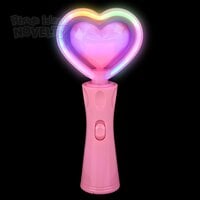 9" Neon Spinning Heart Wand