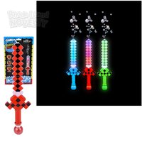 20" Light-Up Pixel Bubble Sword W/Sound 12ct