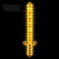 24" Light-Up Gold Pixel Sword